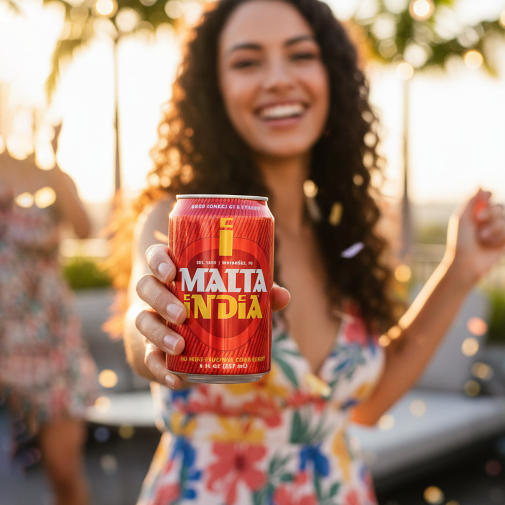 Malta India Can 8oz - 4 Pack